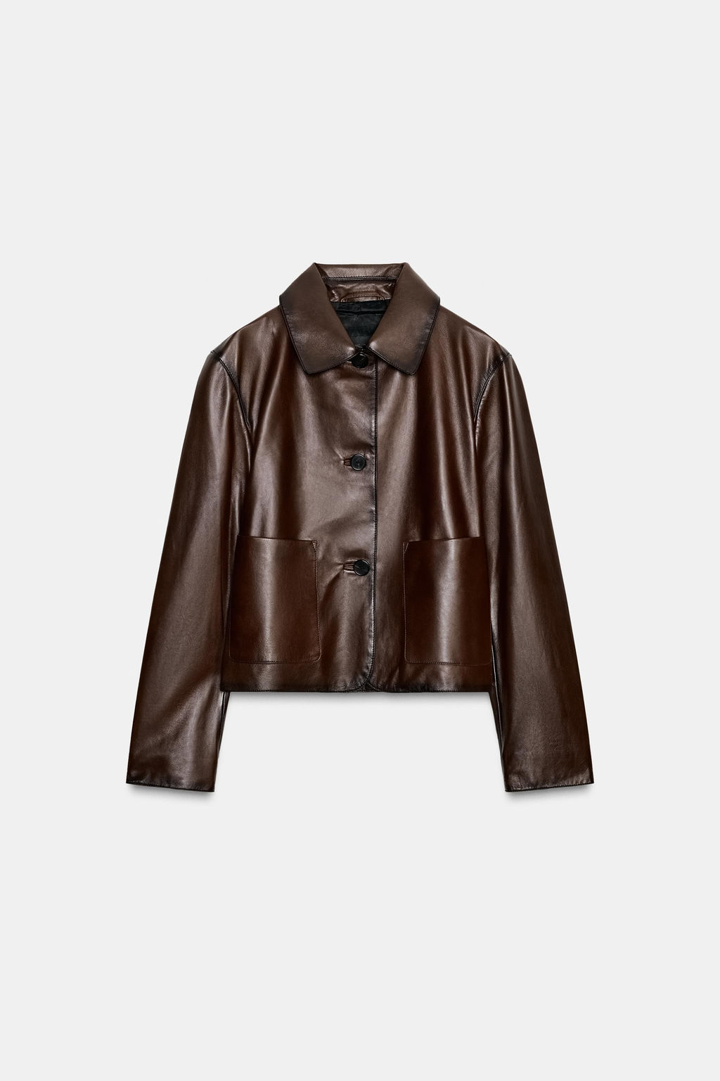 MINIMAL LEATHER JACKET ZW COLLECTION LIMITED EDITION - Zara фото 6