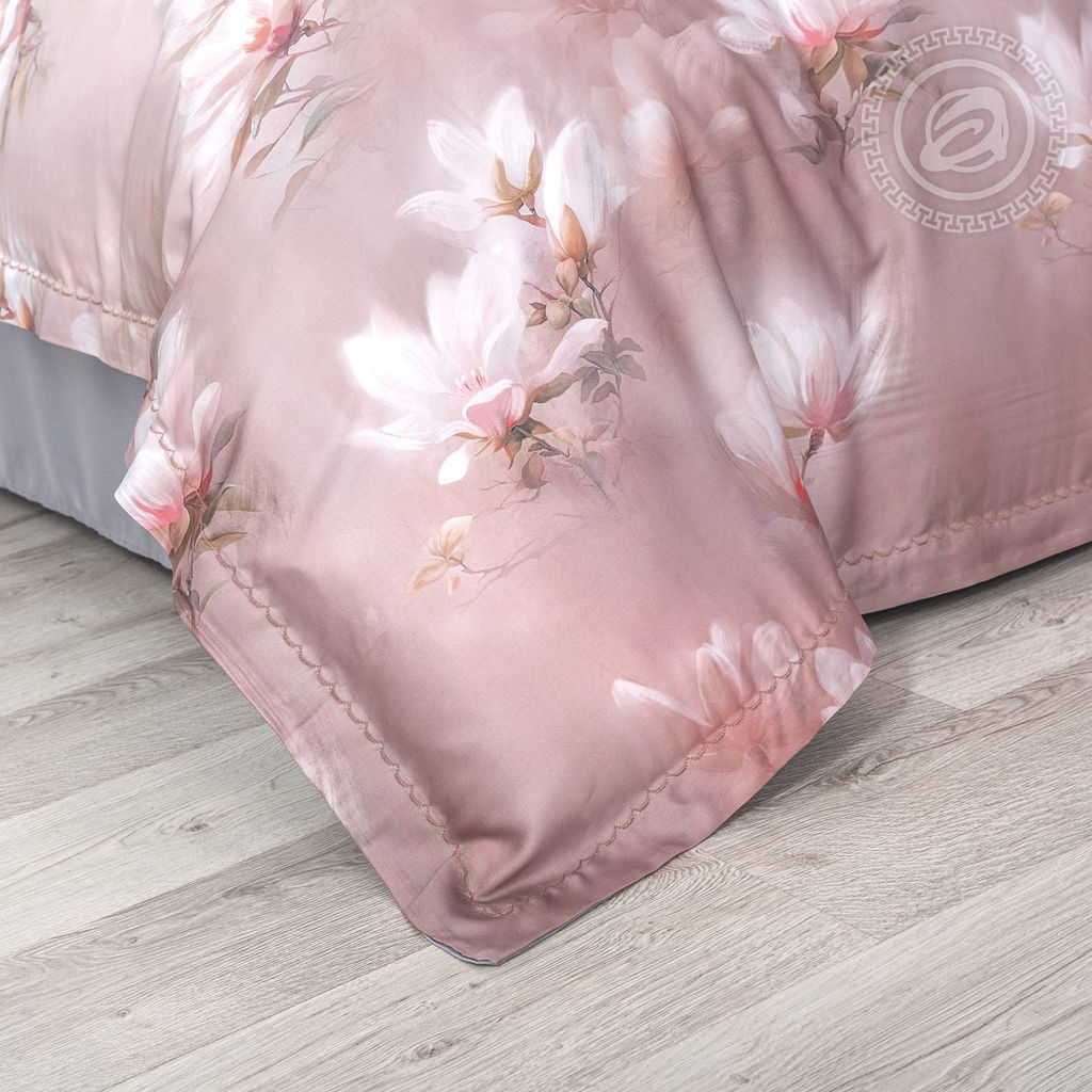 Постельное белье Рамона (тенсель) 2 сп. с Евро/Пододеяльник (молния, ушки): 1 шт.- 210*175; Простыня: 1 шт.- 240*240; Наволочка (молния, ушки): 2 шт.- 70*70; Наволочка (молния, ушки): 2 шт.- 50*70 Тенсел