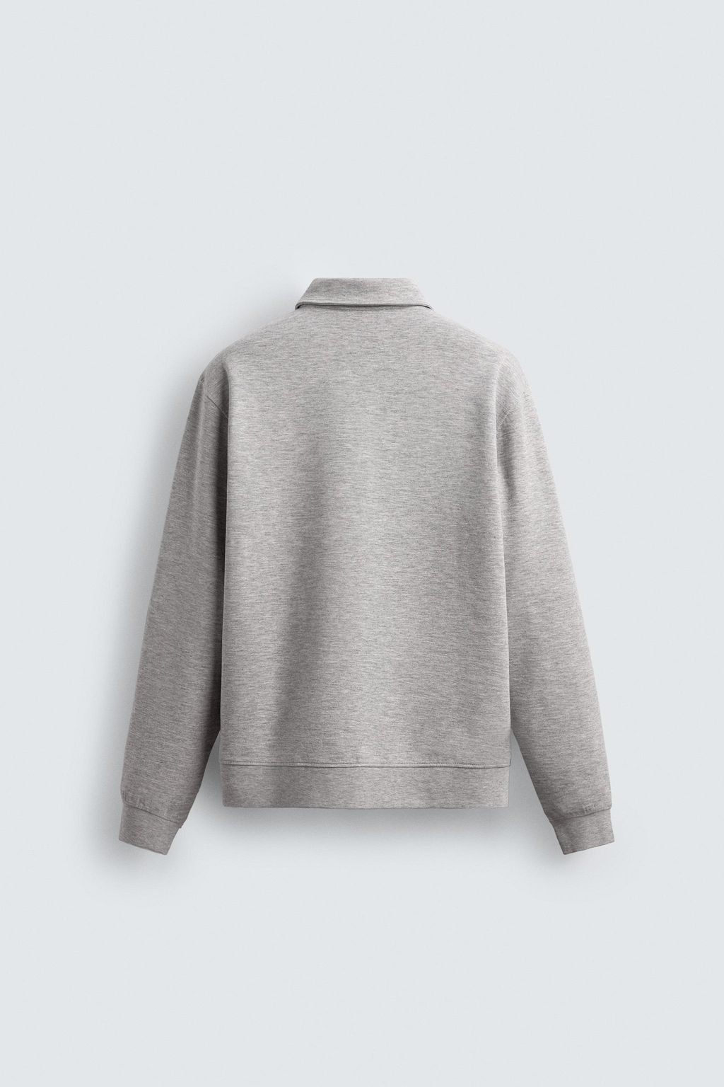 SUDADERA POLO INTERLOCK CREMALLERA / Gris vigor? - Zara фото 7