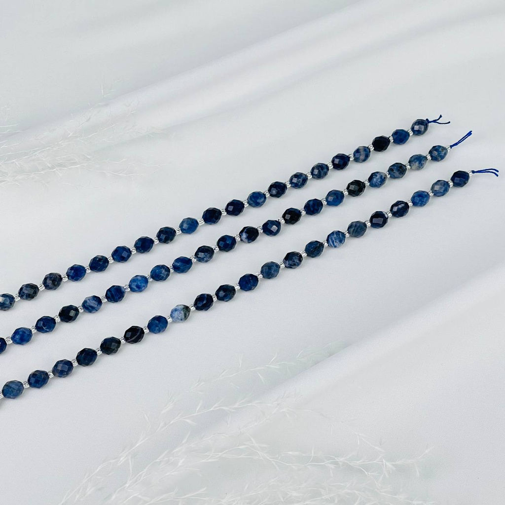 Бусины для украшений из Содалита (37 бусин) 38 см