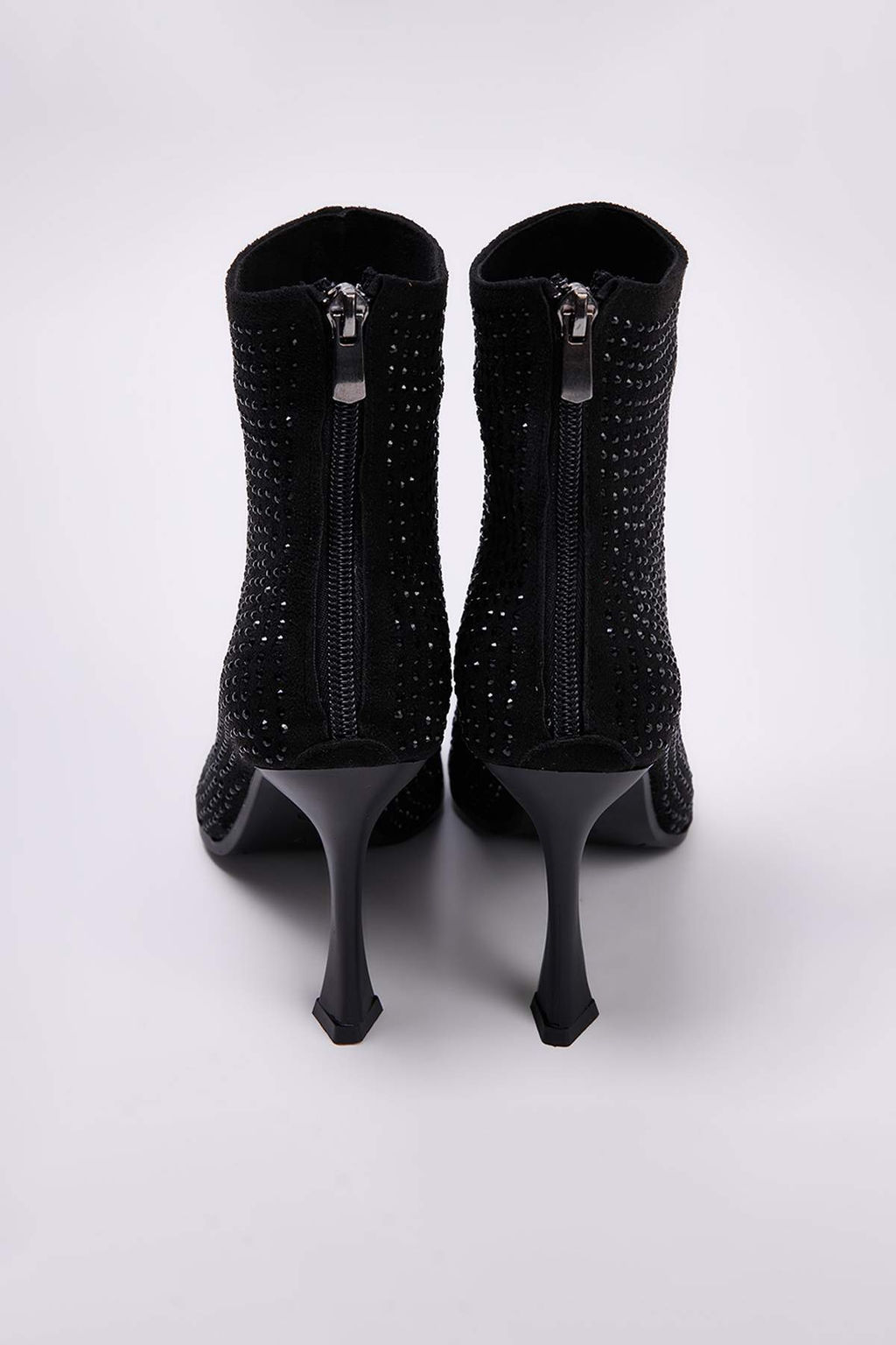 Siyah Tasl? Kad?n 9 cm Ince Topuklu Bot TAKAW26BO00118 - Trendyolmilla фото 6