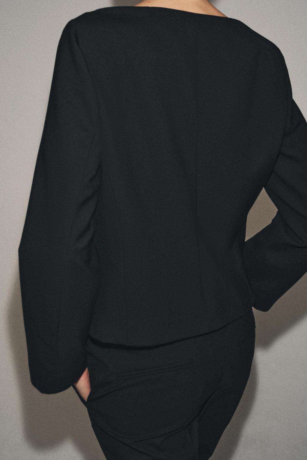 CHAQUETA BOTONES ZW COLLECTION / Negro - Zara фото 3