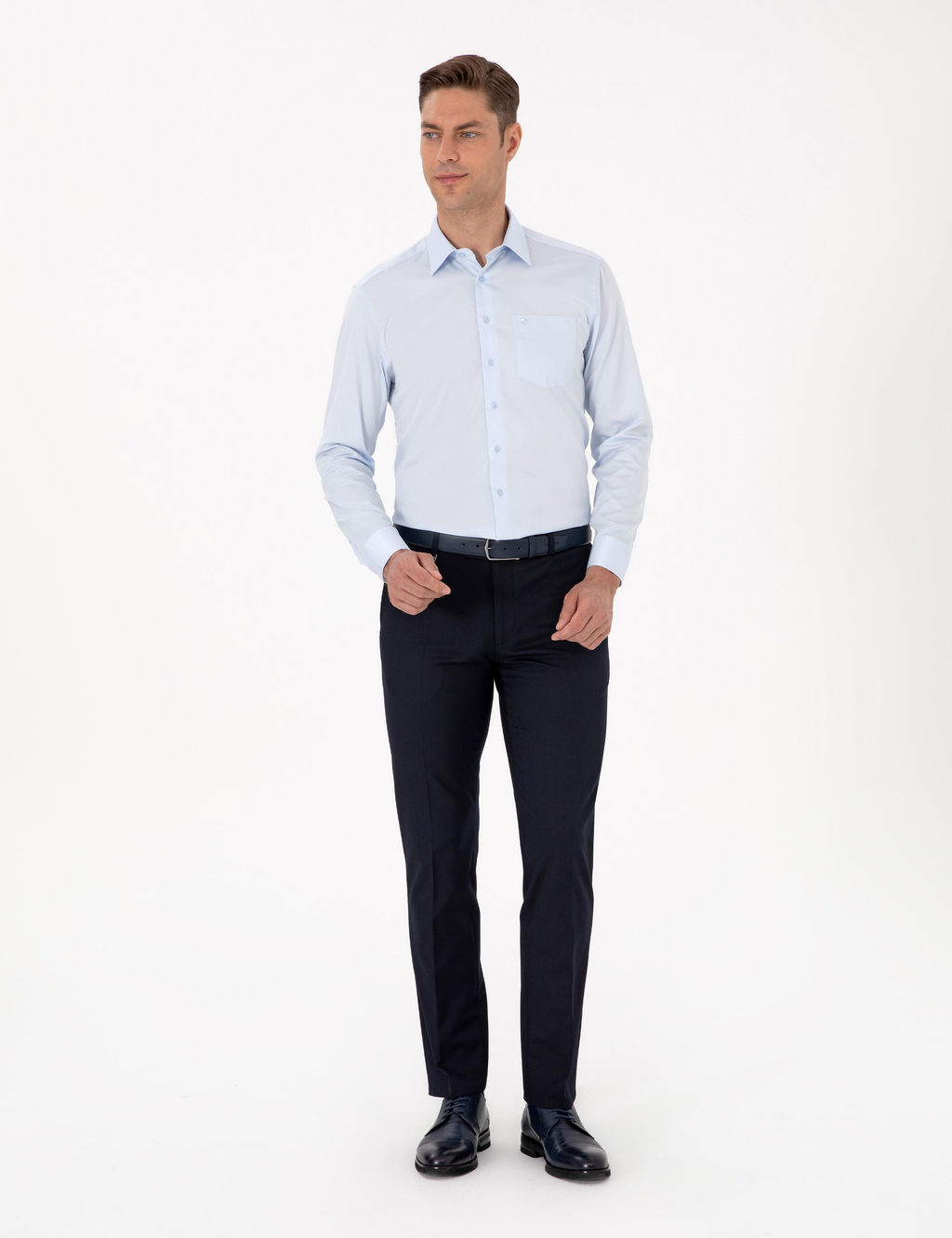 Lacivert Slim Fit Kuma_ Pantolon - Pierre cardin фото 7