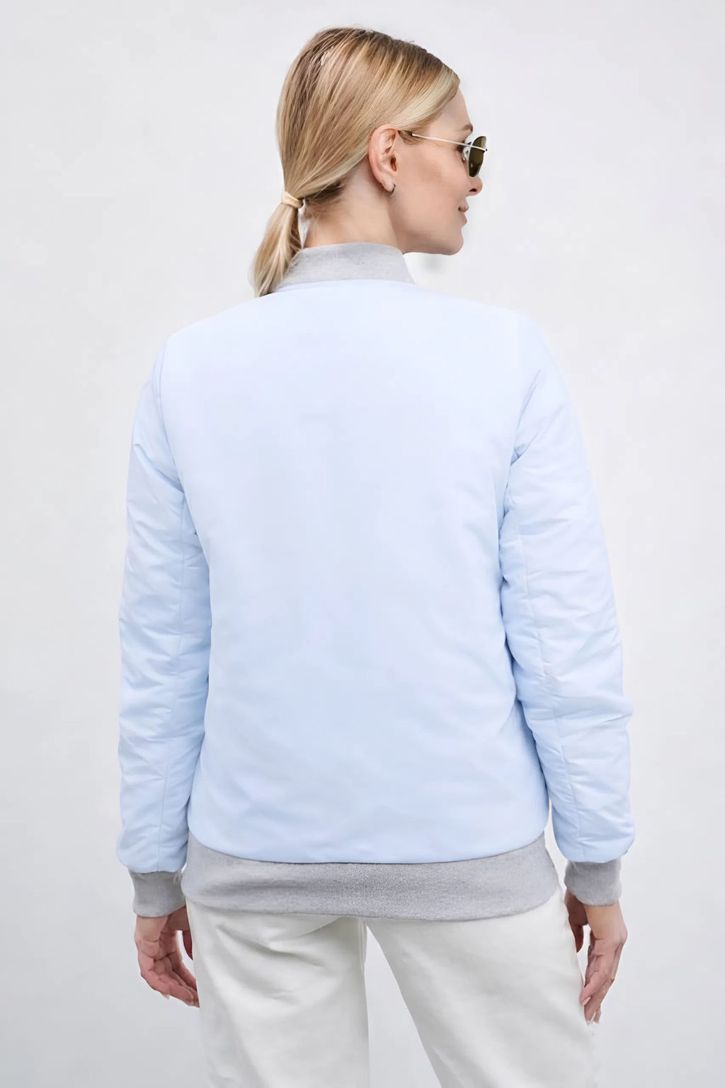 Бомбер женский демисезонный HN-4 голубой - Yollochka фото 2