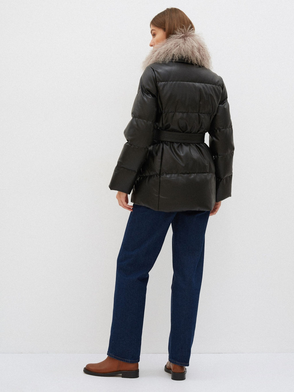 Conso/WDMPF 210527 - nero Пуховое Пальто фото 5