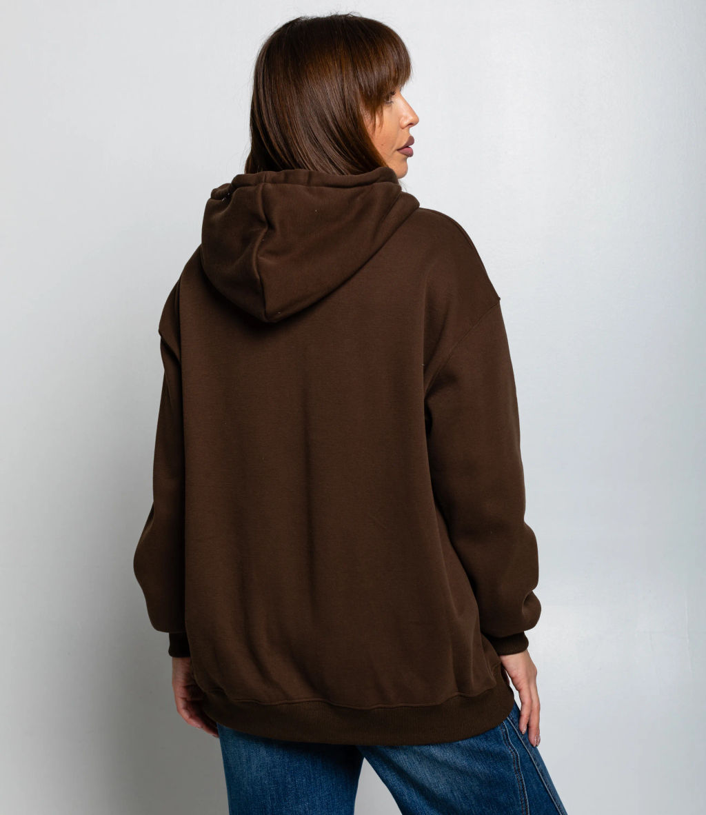 Толстовка #КТ8813 (9), шоколадный
