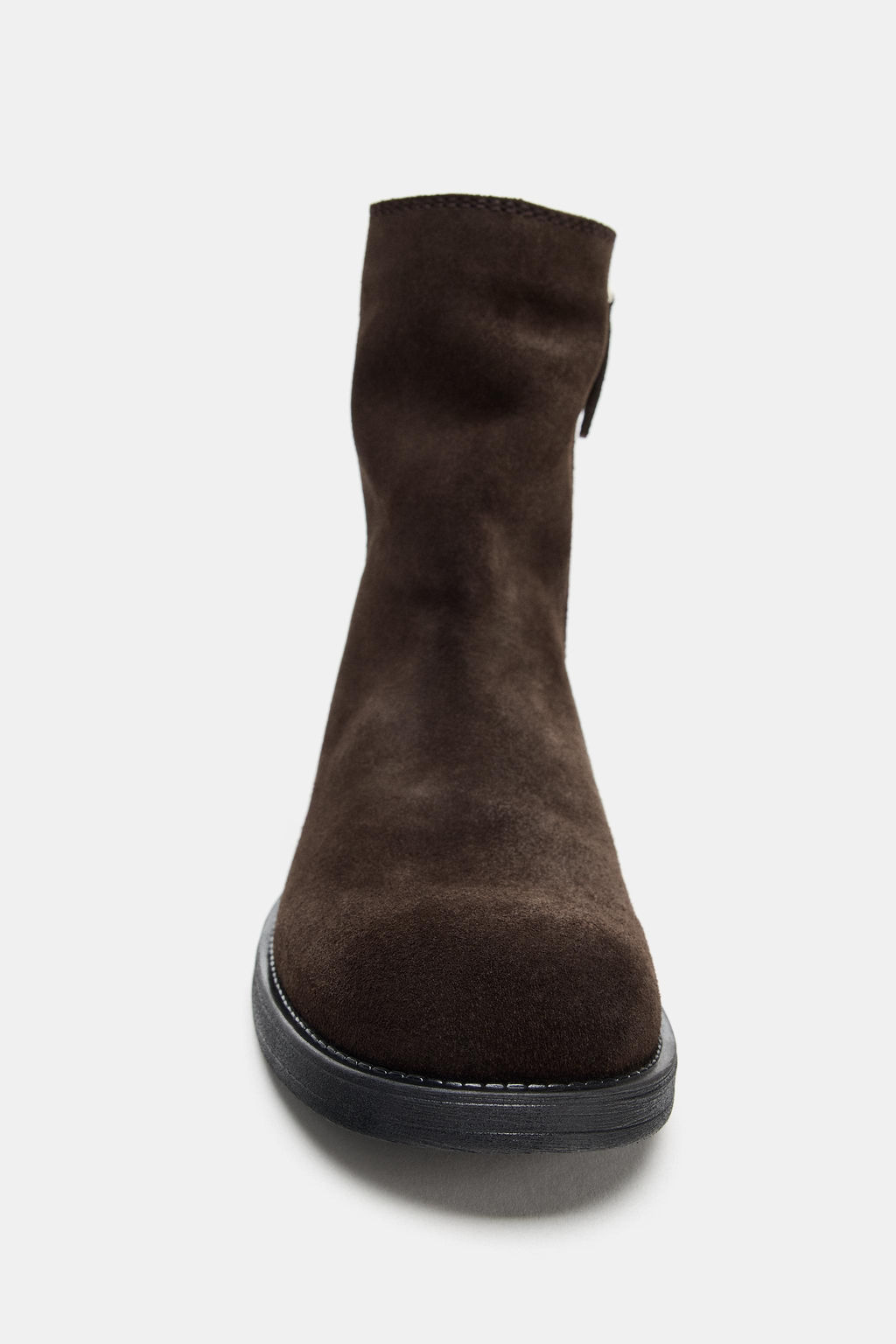FLAT SPLIT SUEDE ANKLE BOOTS - Zara фото 5
