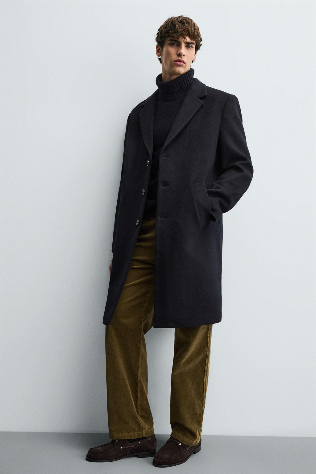 REGULAR FIT WOOL COAT - Zara фото 6