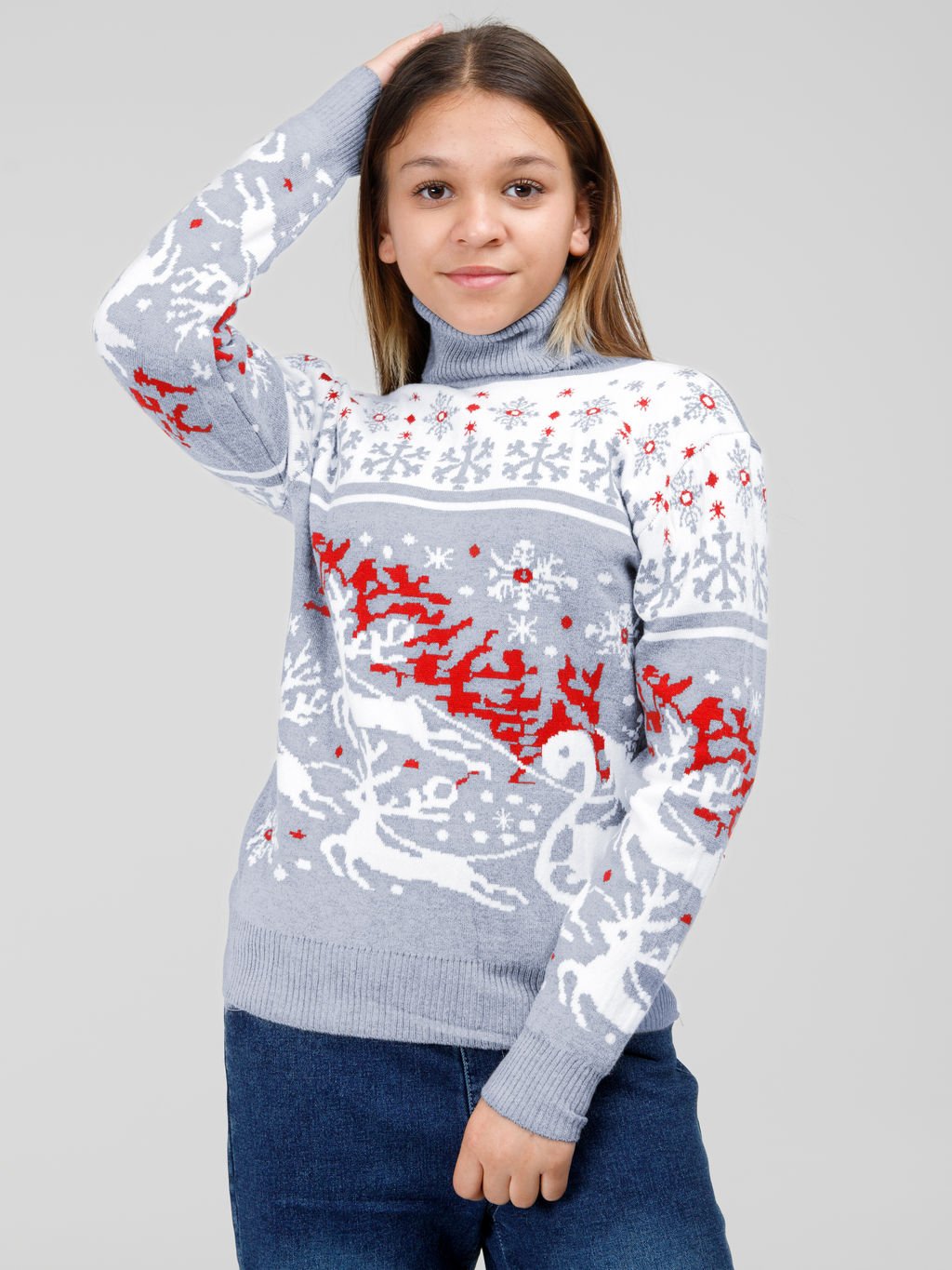 Свитер для девочек - Синий мир фото 10