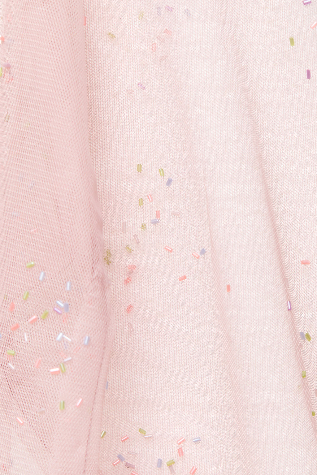 Футболка оверсайз из эластичной сетки со стеклярусом - Mollis фото 4