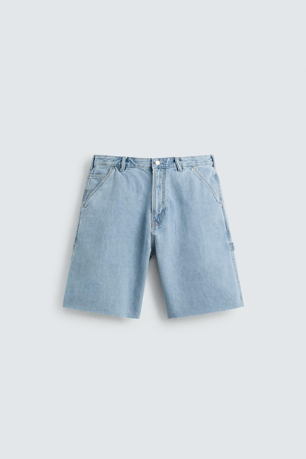 CARPENTER POCKET DENIM BERMUDA SHORTS - Zara фото 6
