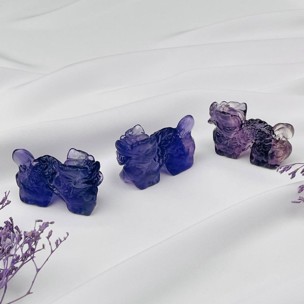 Фигурка резная "Дракон" из Флюорита