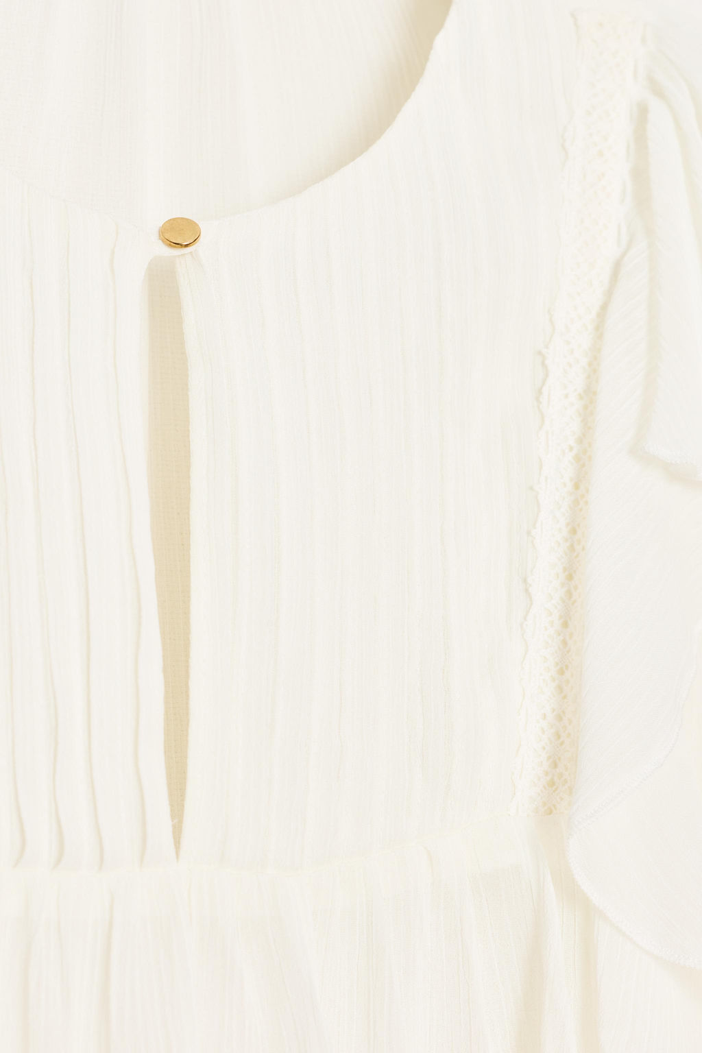 PIN TUCK AND RUFFLE BLOUSE - Zara фото 8