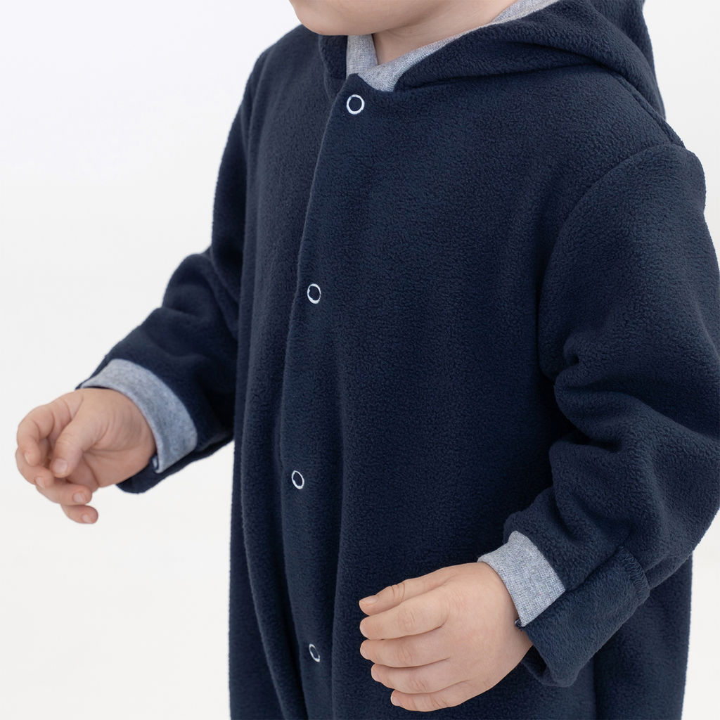 Комбинезон ясельный флисовый темносиний