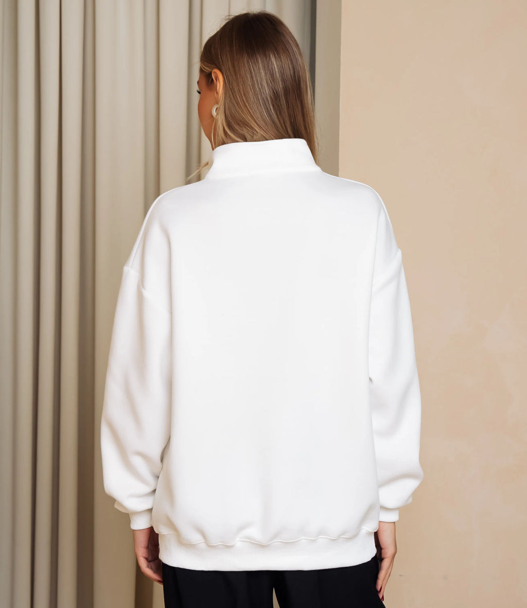 Свитшот #КТ182 (7), белый - Dommod фото 3