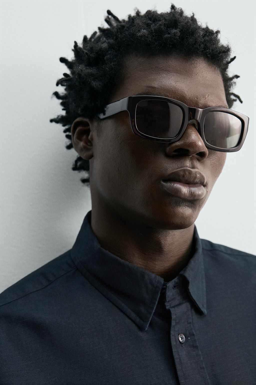 CAMISA REGULAR FIT C??AMO - ALGOD?N / Marino oscuro - Zara фото 5