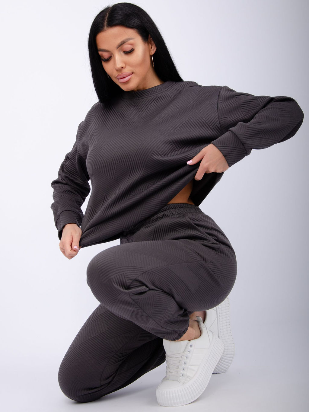 Костюм Богема 3, жаккард - Малина фото 67