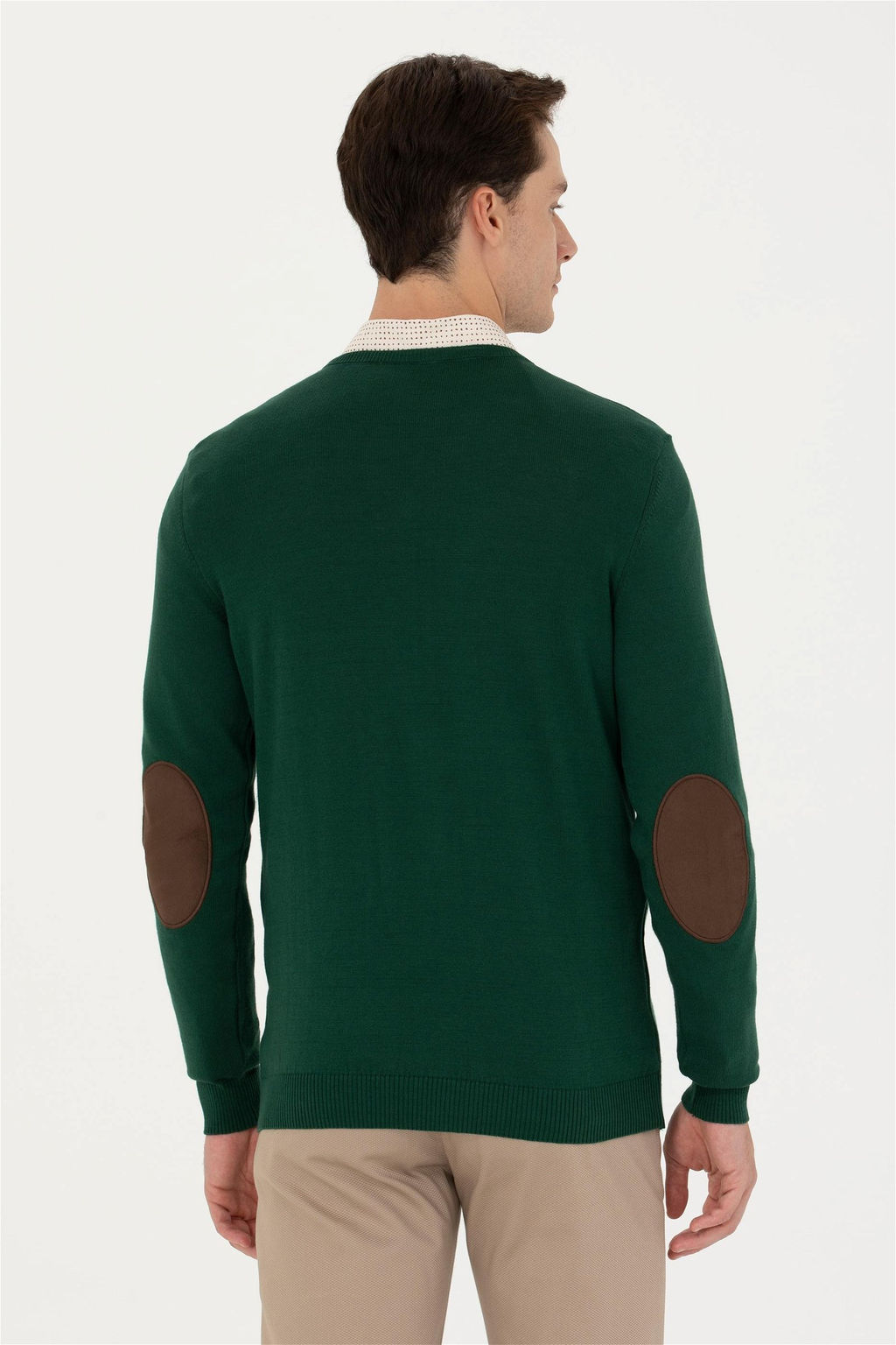 U. S. Polo Assn Мужской зеленый базовый свитер - U.s. polo assn фото 12