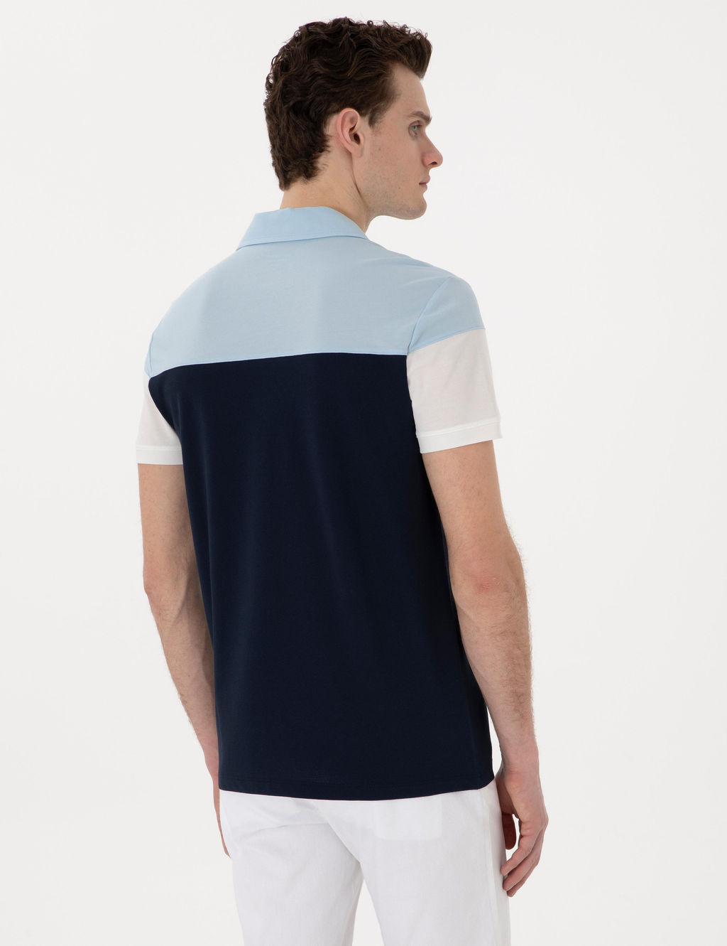 Lacivert Slim Fit Ti__rt - Pierre cardin фото 5