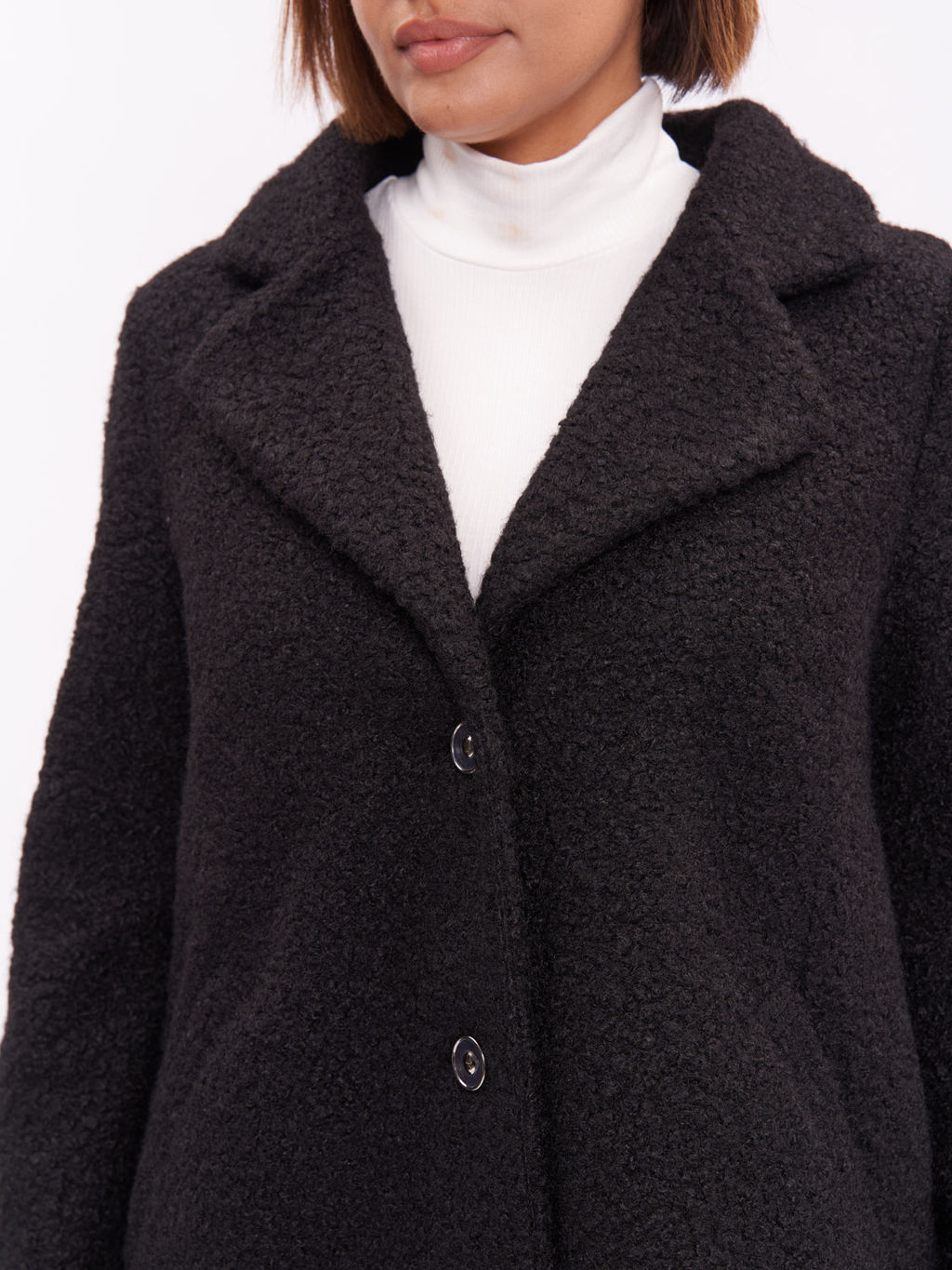 Пальто из букле ZPL13023BLK01 - Артесса фото 7