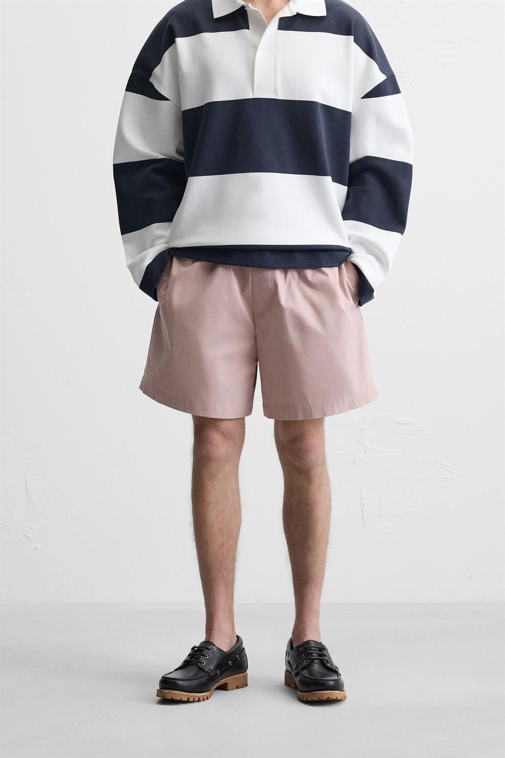 RELAXED FIT BERMUDA SHORTS - Zara фото 12