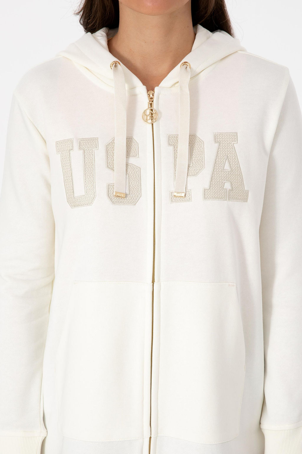 Kad_n Krem Basic Sweatshirt Sepette S_rpriz _ndirim - U.s. polo assn фото 6