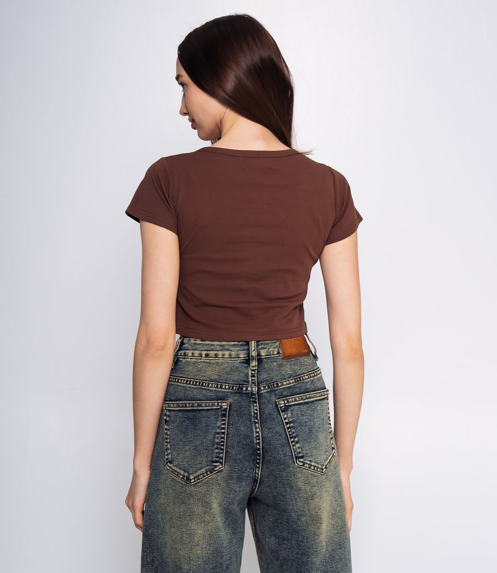 Топ #ОКТ075002, шоколадный - Dommod фото 3