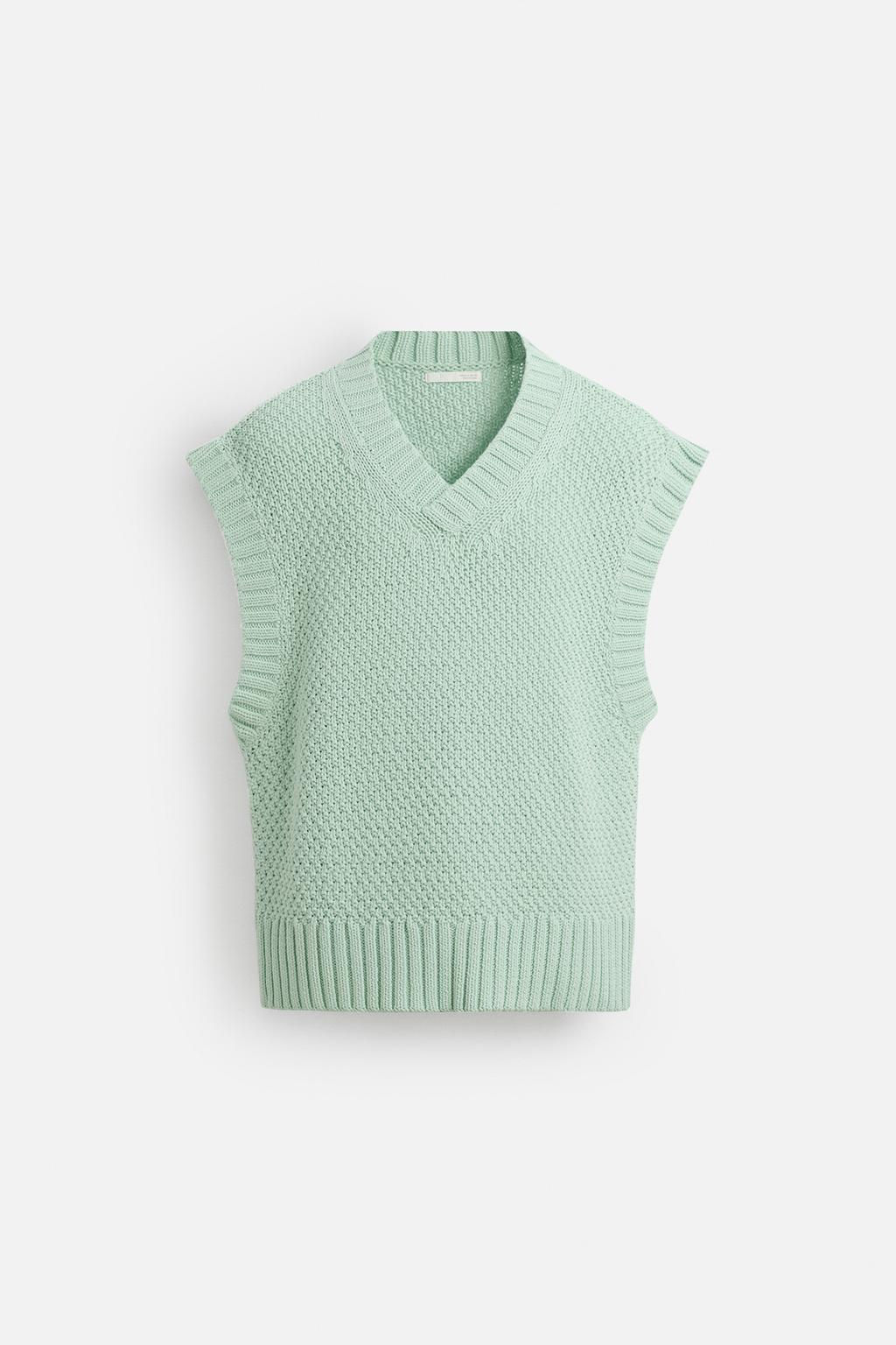 TEXTURED KNIT VEST - Zara фото 8
