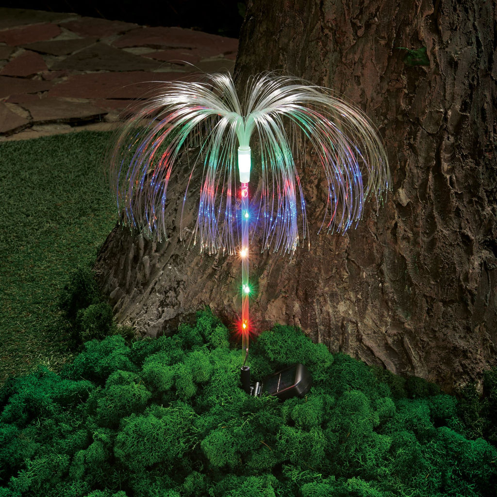 USL-S-821/PT750 JELLYFISH Садовый светильник на солнечной батарее Медуза. 7 светодиодов. RGB свет. 1*АA Ni-Mh аккумулятор в/к. IP44. TM Uniel - Volpe фото 9