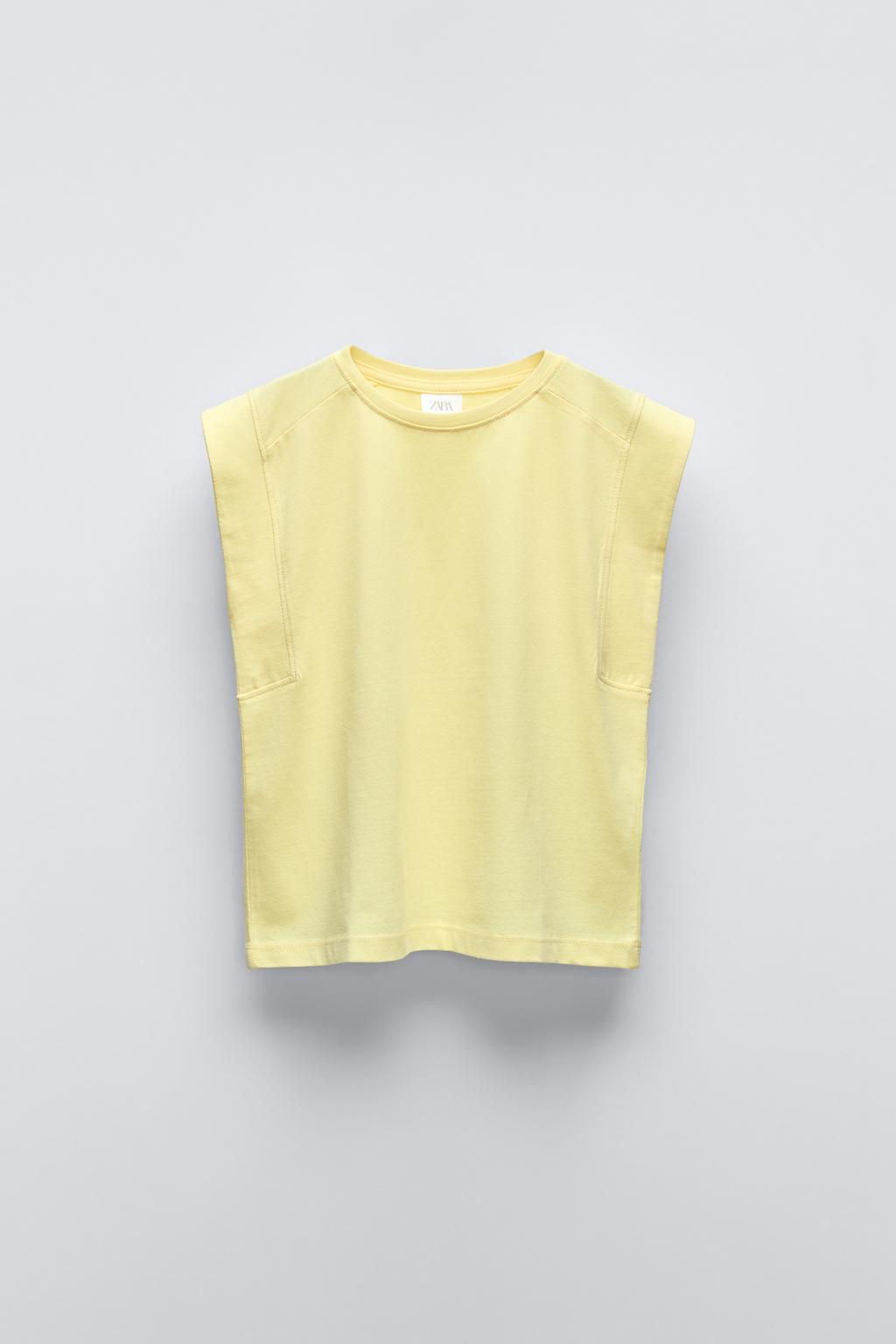 PLAIN T-SHIRT WITH TAB - Zara фото 10