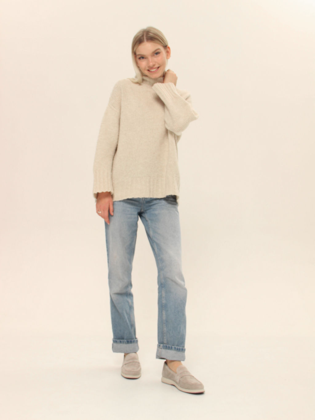 Лоферы 177.1607be.Каменный замша