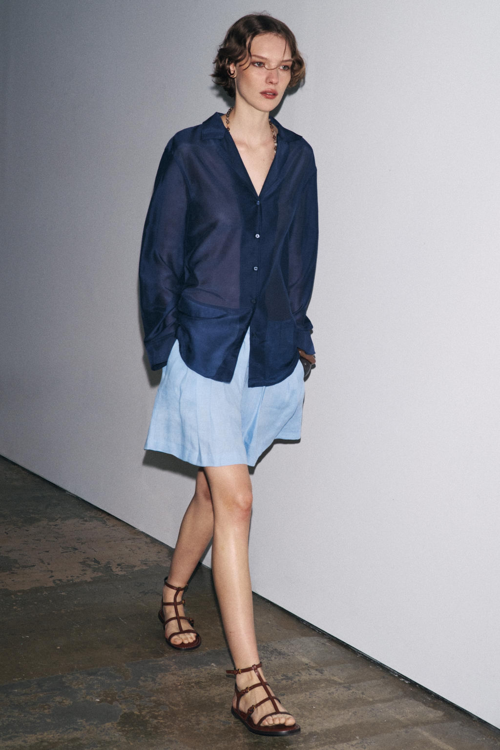 100% LINEN SHORTS ZW COLLECTION - Zara фото 5