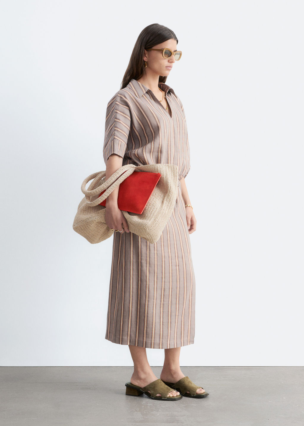 Camiseta recortada con cord?n de ajuste - H&m фото 6