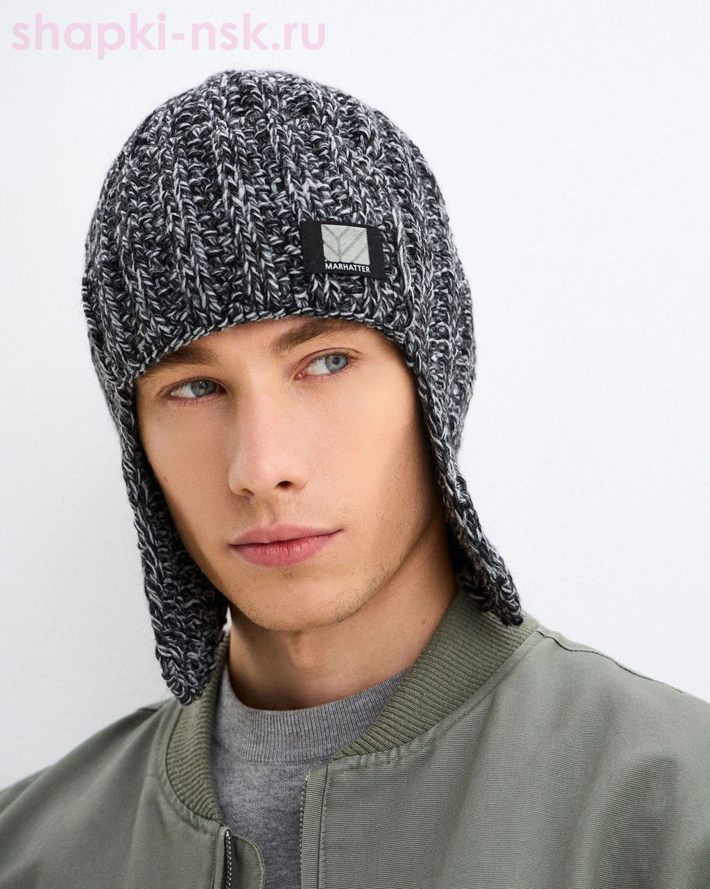 14368/2 MMU Ушанка мужская флис (57-59)