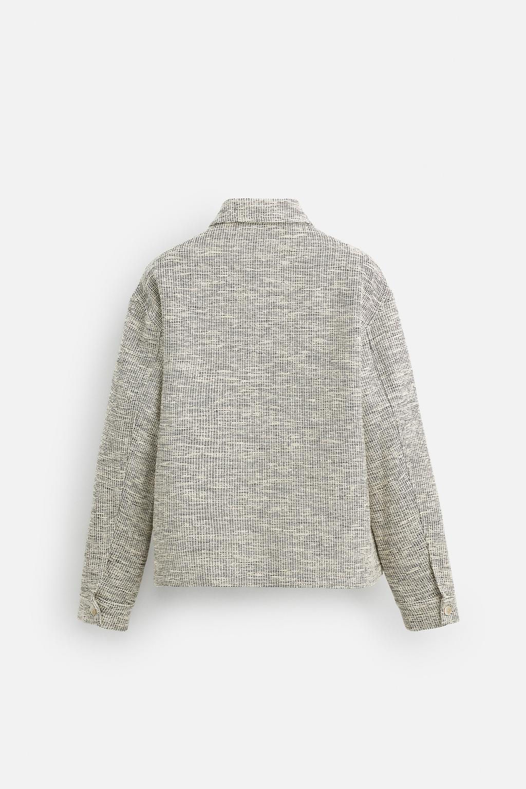CONTRAST TEXTURED OVERSHIRT - Zara фото 9