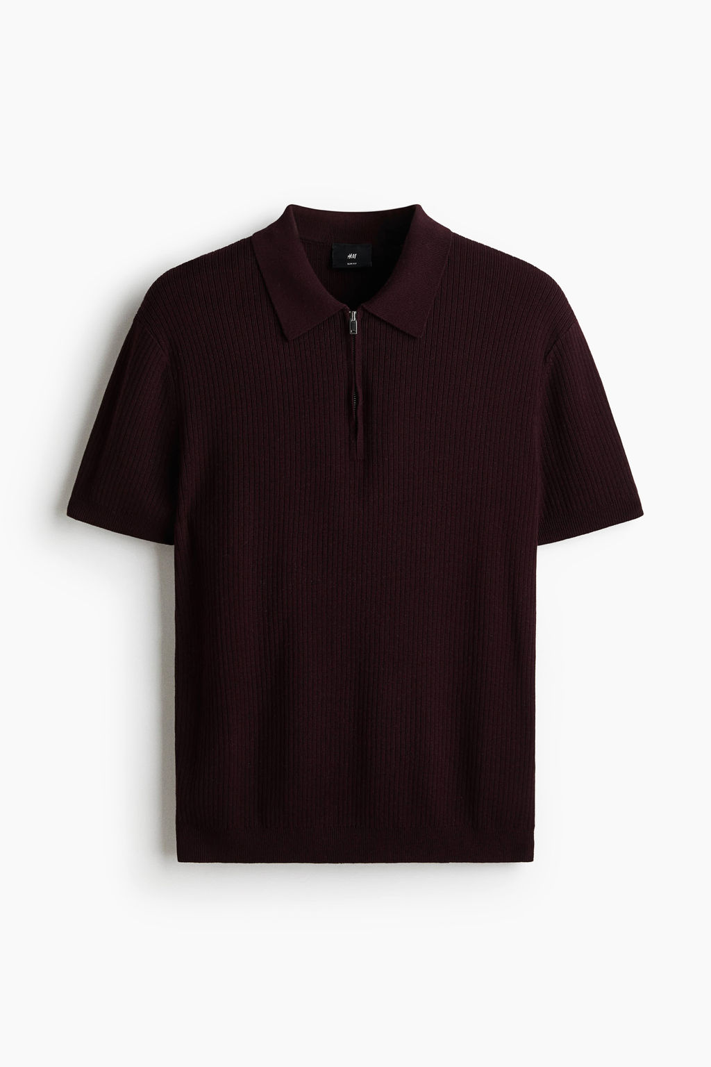 Polo con media cremallera Slim Fit - H&m фото 4