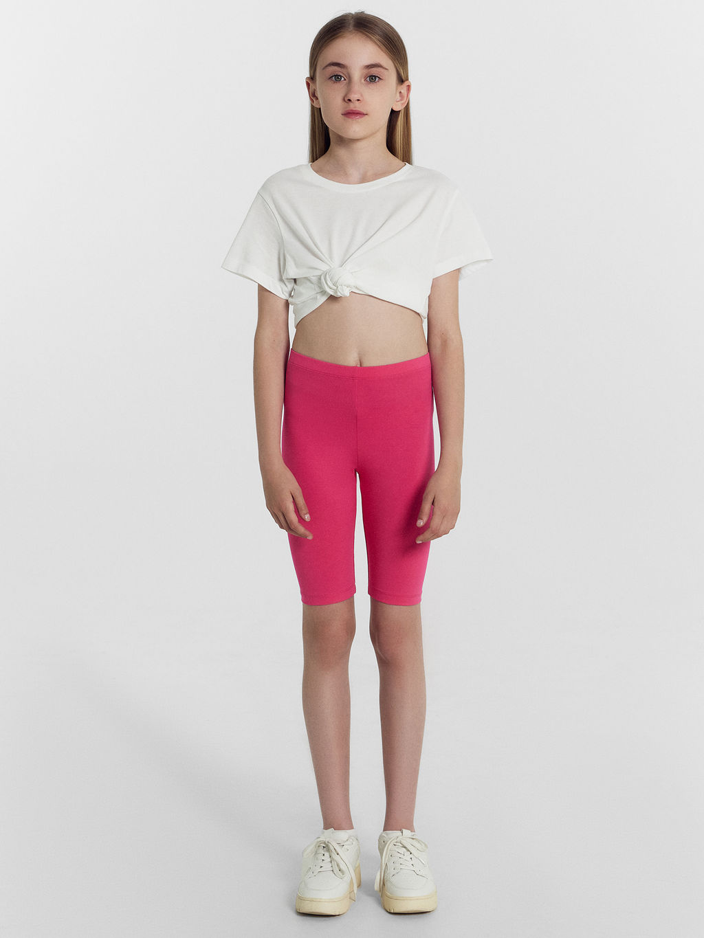 Шорты (велосипедки) для девочек в розовом цвете - Mark formelle фото 3