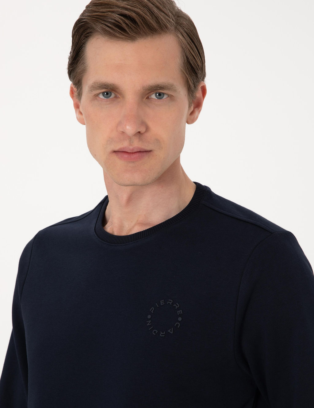Lacivert 3 _plik Regular Fit Bisiklet Yaka Basic Sweatshirt - Pierre cardin фото 2
