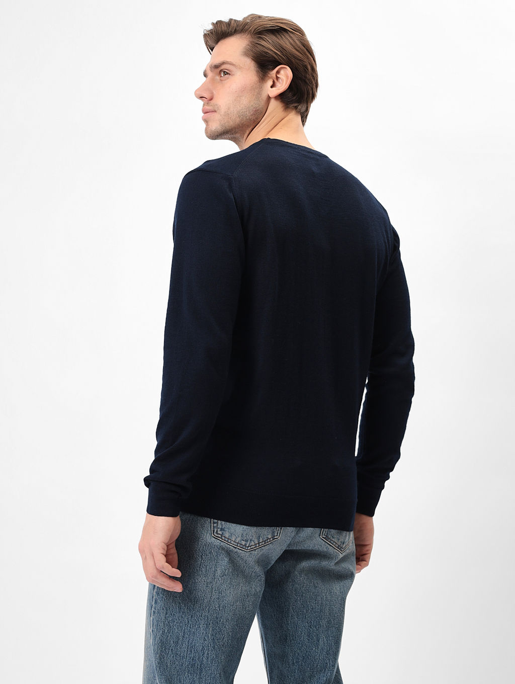 Джемпер мужской GREG G124-EV (т.синий)  фото 6