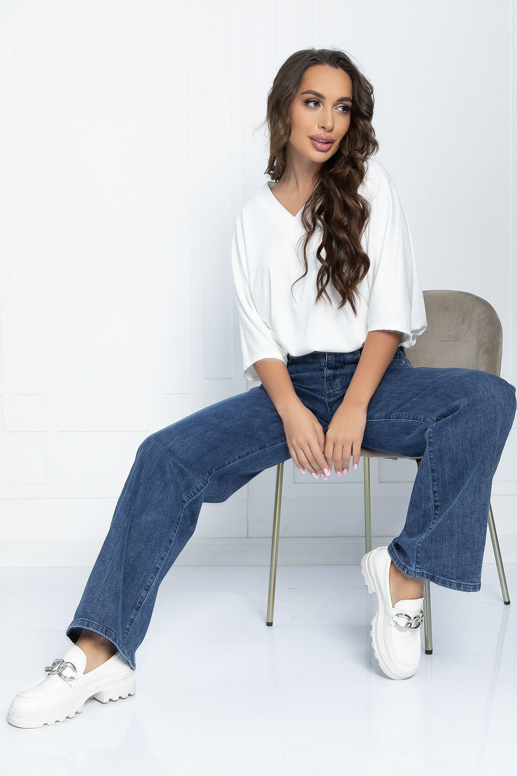 Джинсы Джесси (синие) Б11516 - Lt collection фото 2