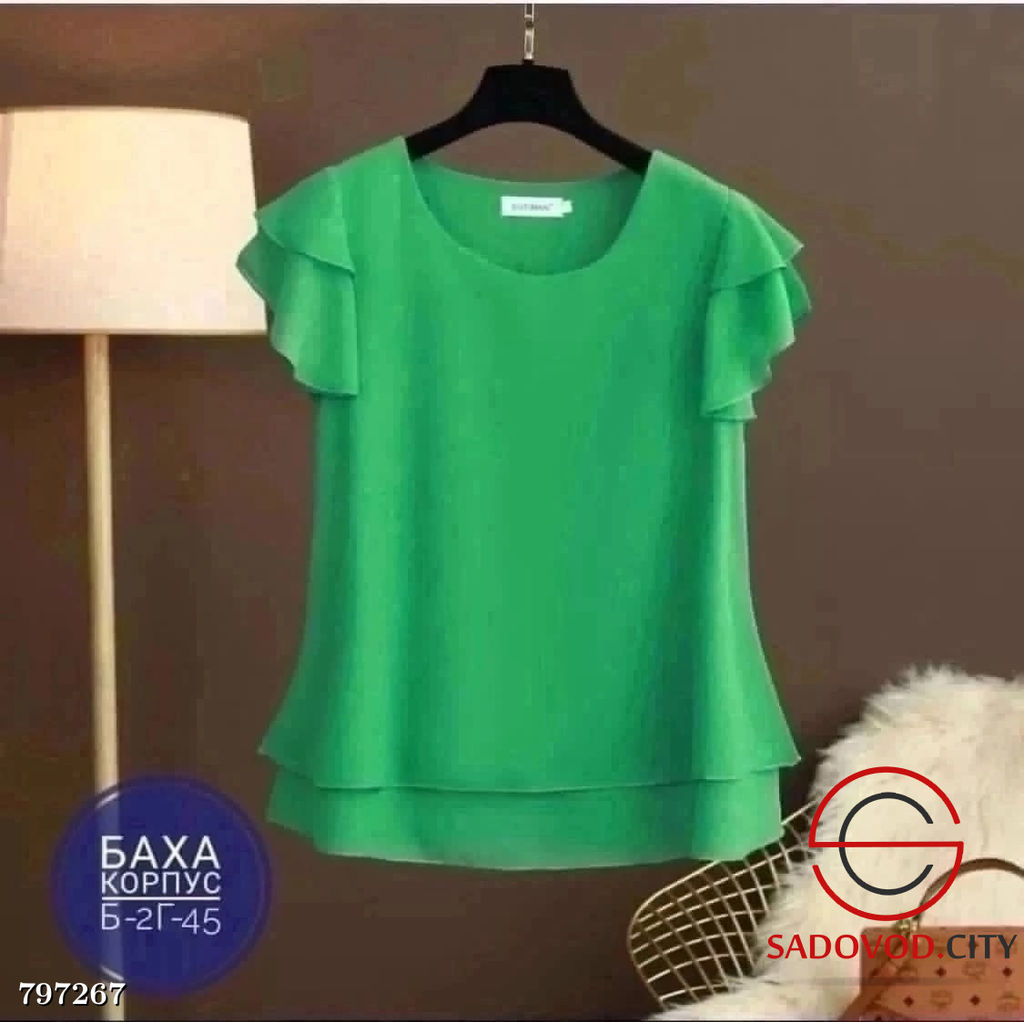 Блузка женская с коротким рукавом