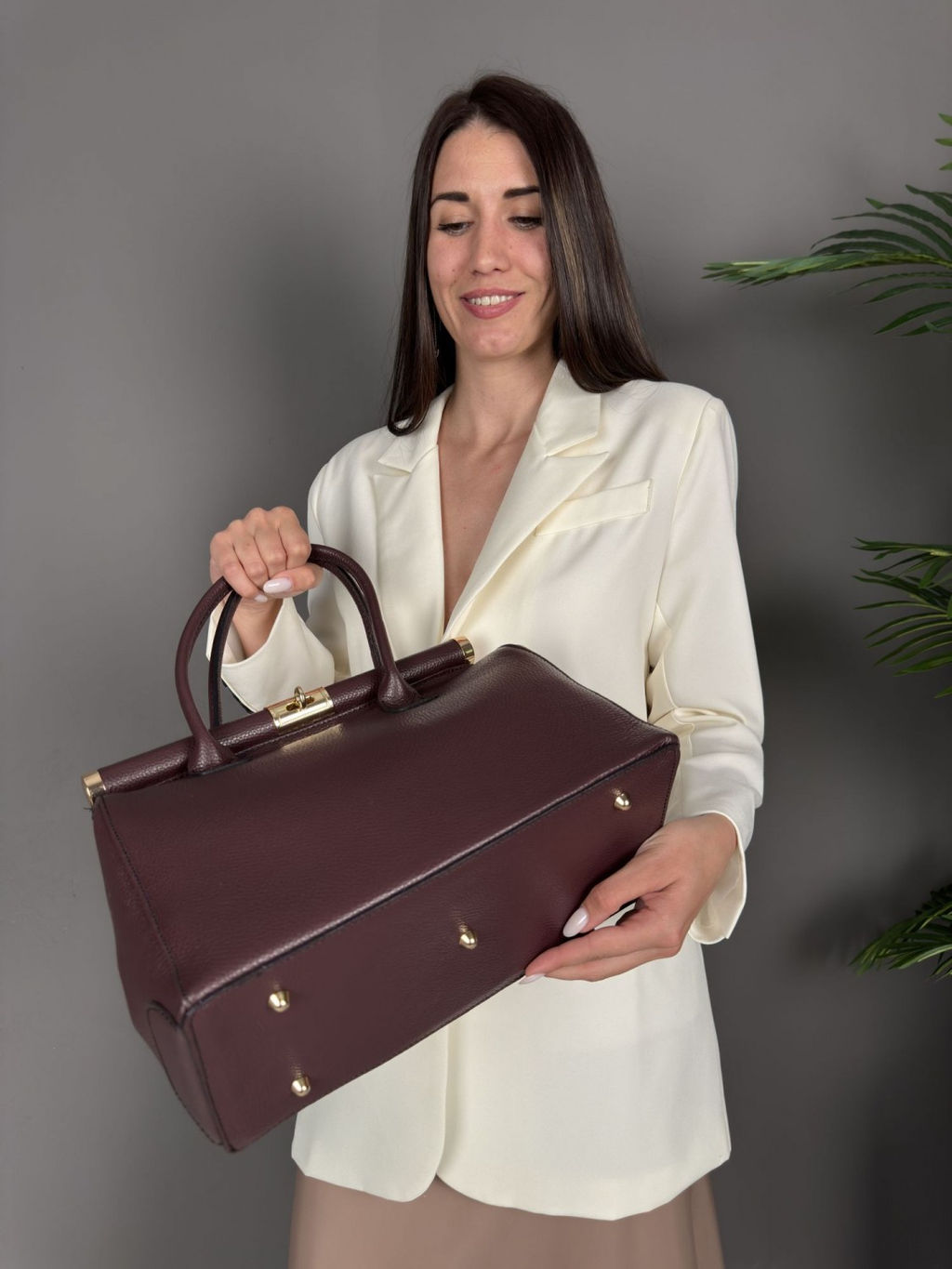 Сумка женская из телячьей кожи