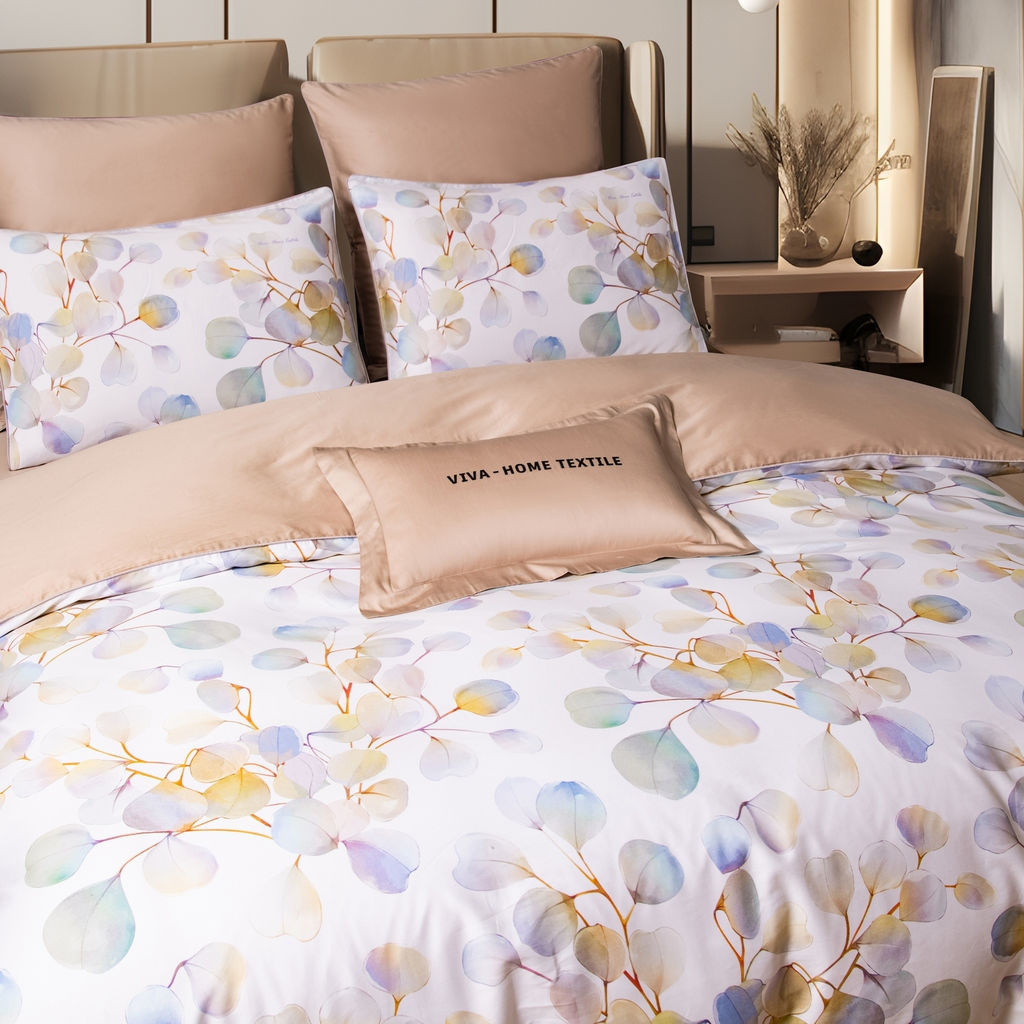 Комплект постельного белья Сатин Премиум на резинке CPAR048 180*200*30;160*200*30;140*200*30 Евро 4 Наволочки