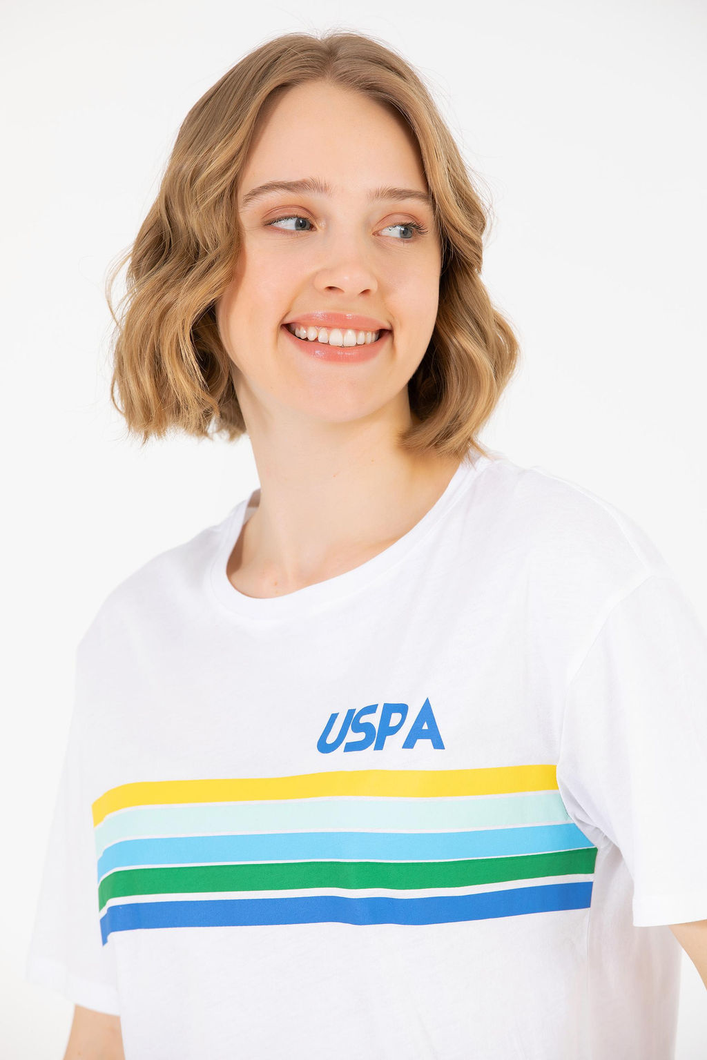 Kad_n Beyaz Ti__rt - U.s. polo assn фото 2