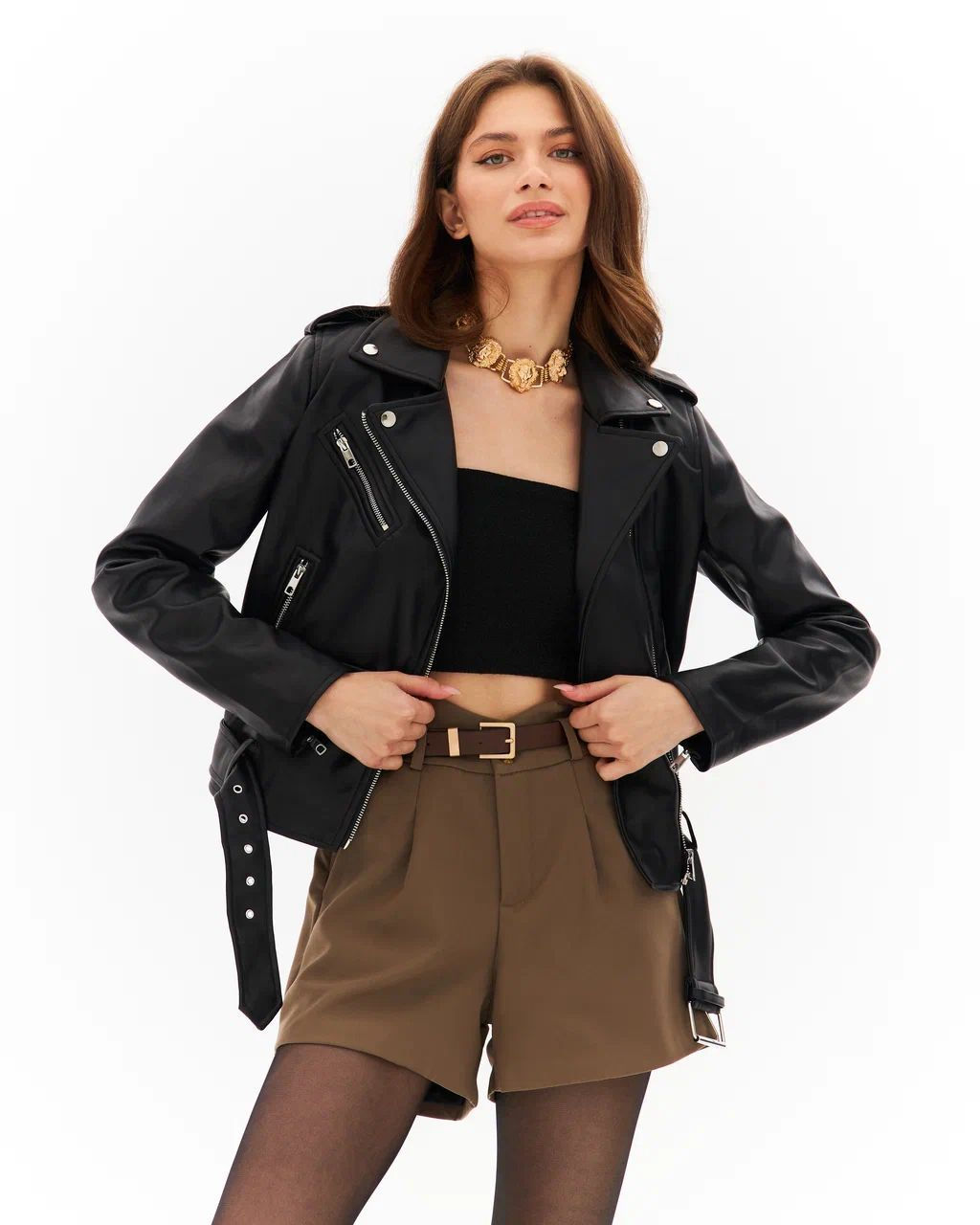 Шорты Брюс (серо-коричневый) - Nadi bordo фото 2