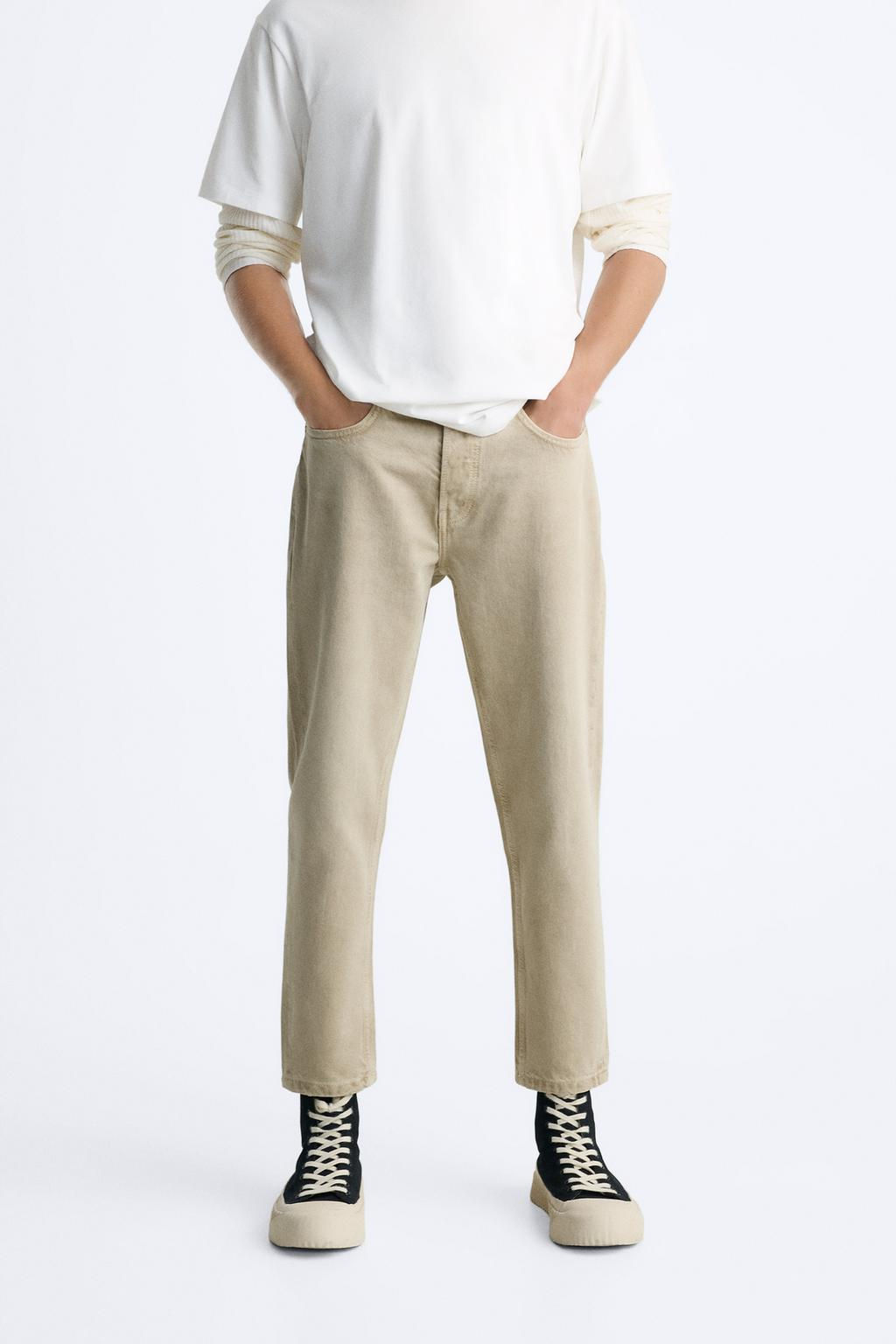 SLIM FIT CROPPED JEANS - Zara фото 20