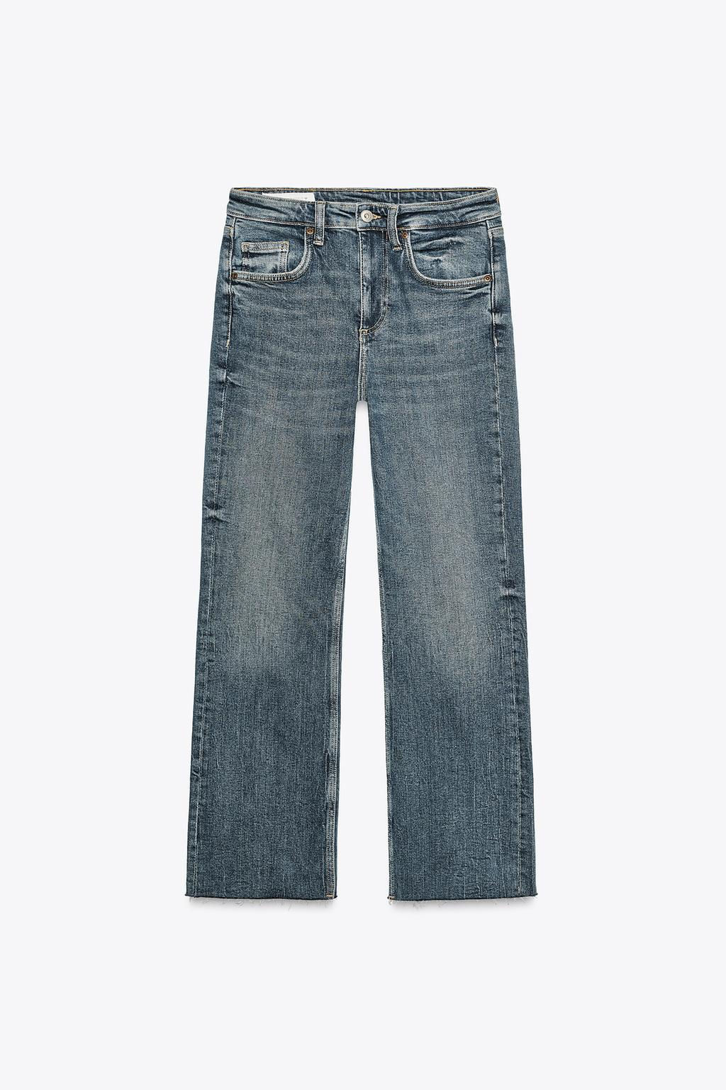 TRF CROPPED FLARE HIGH-WAIST JEANS - Zara фото 65