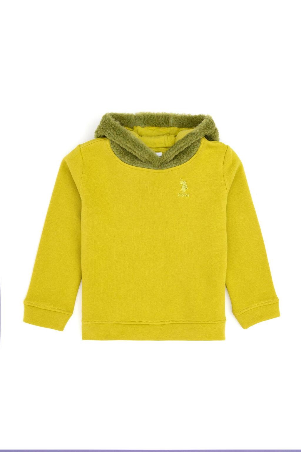 Толстовка для девочек фисташково-зеленого цвета Неожиданная скидка в корзине - U.s. polo assn фото 2