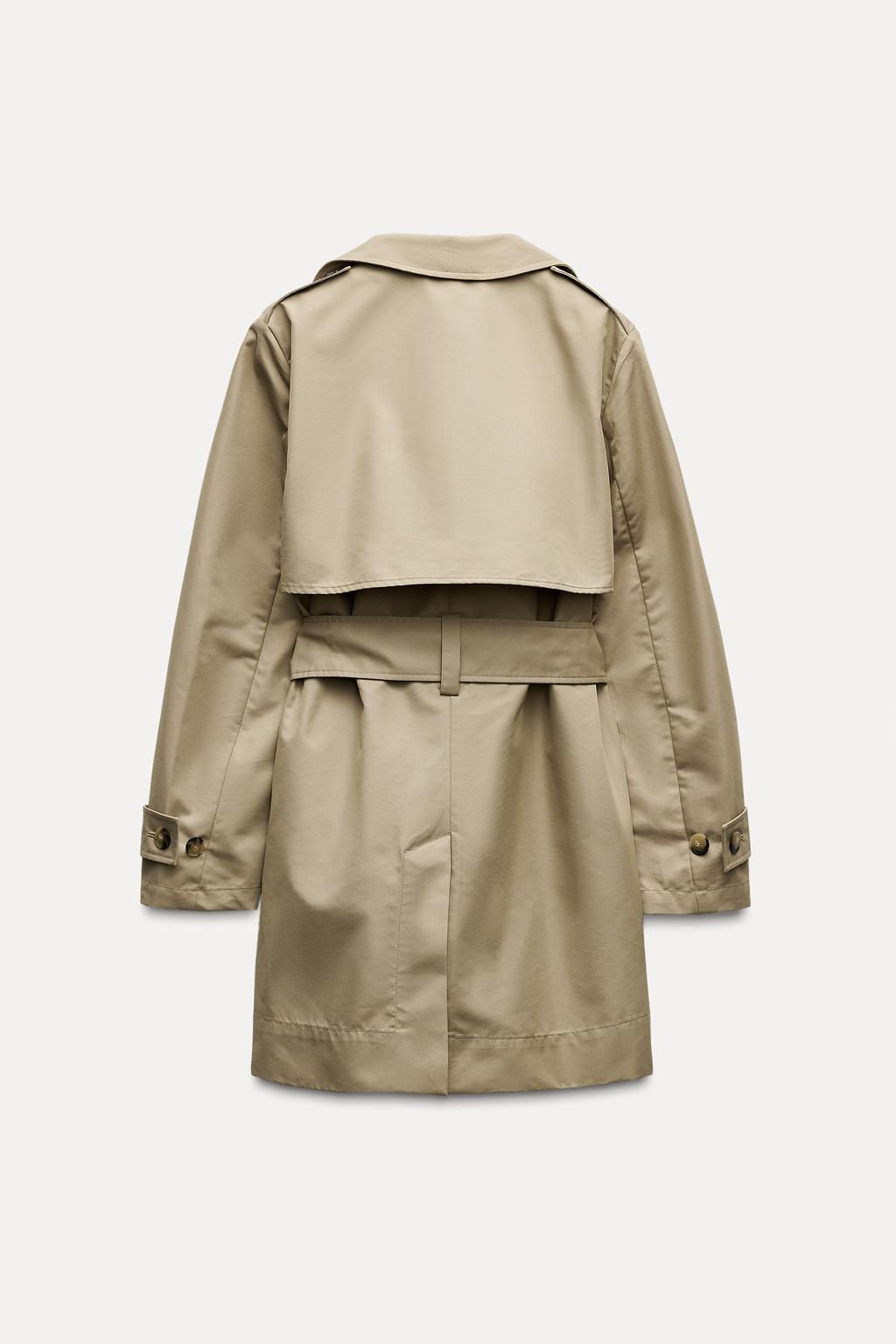 MIDI TRENCH COAT WITH BELT ZW COLLECTION - Zara фото 5
