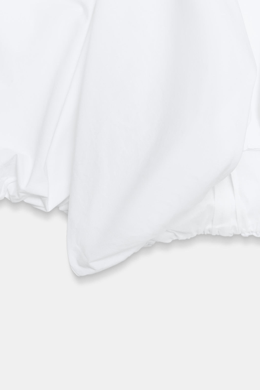 TOP CROP POPEL?N GLOBO / Blanco - Zara фото 6